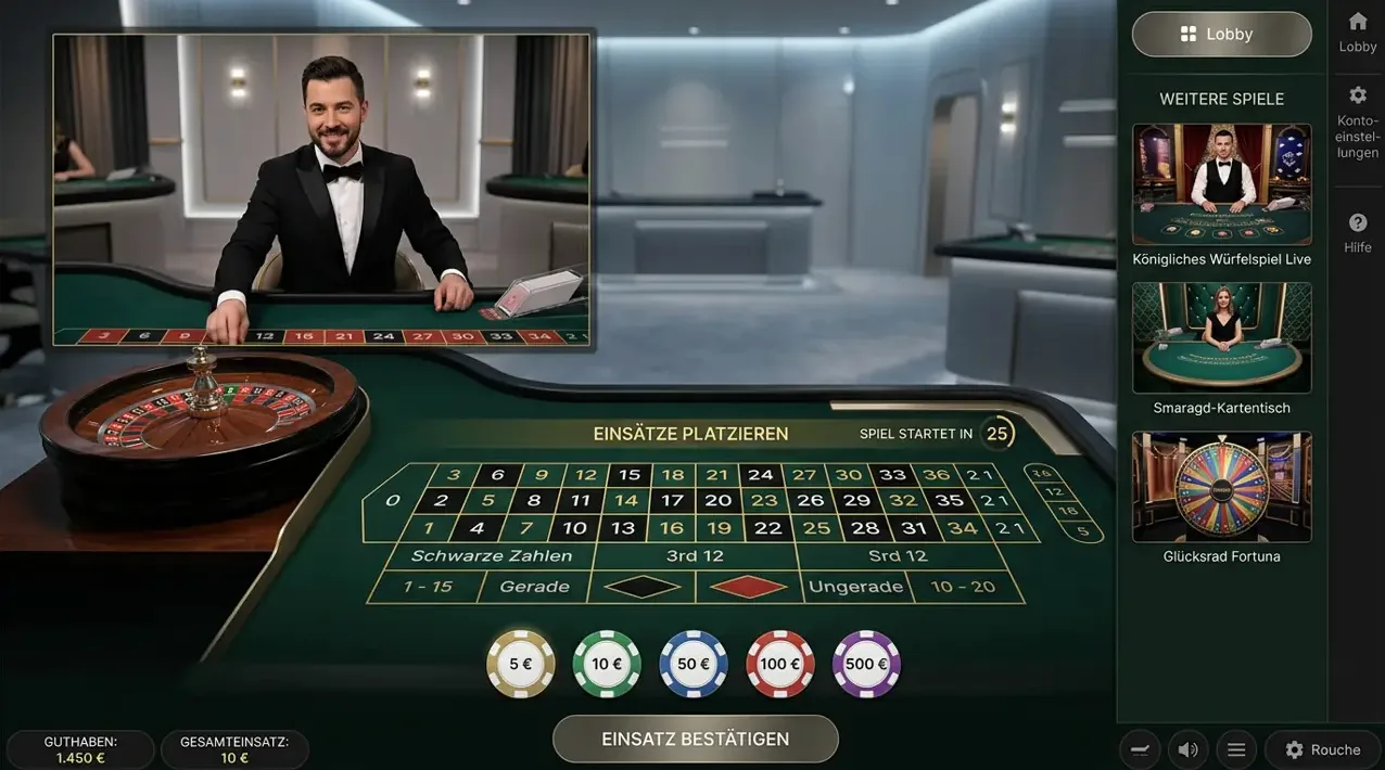 Live Casino bei Spingreen