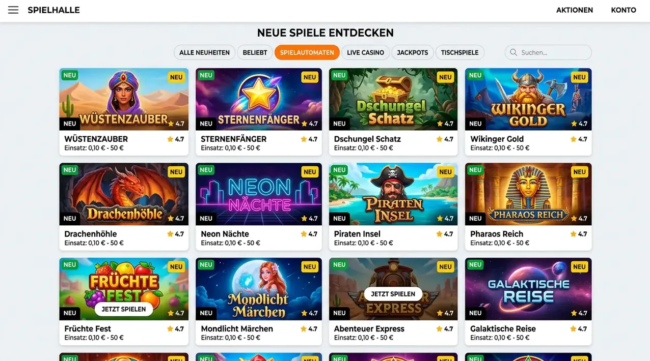 Neuheiten — Spingreen